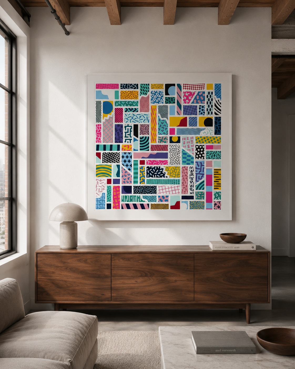 Color Door #2 Painting by Curtis Bullock - 36" X 36"