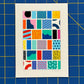 Color-Pattern Map Prints - Scaled Down