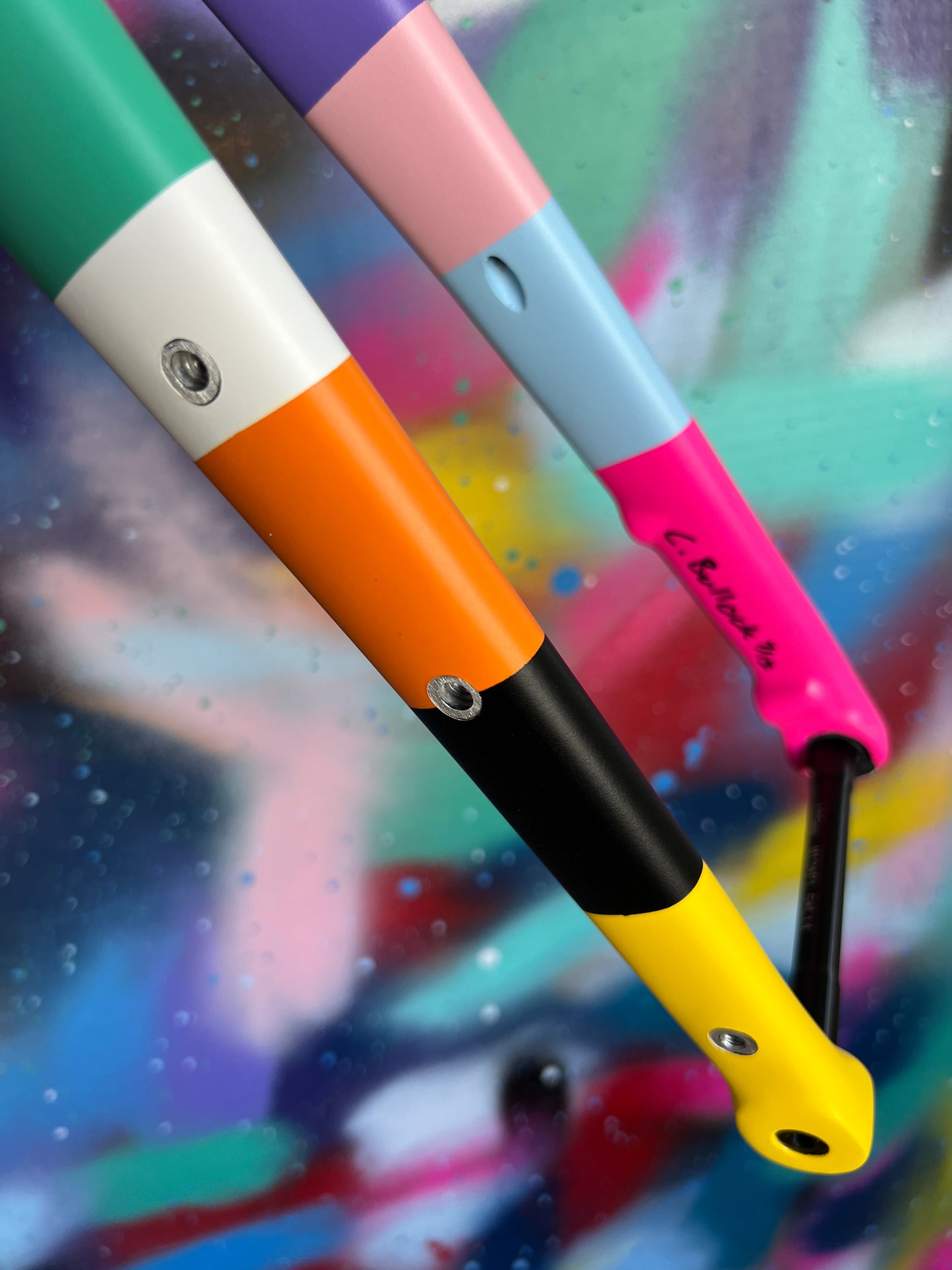 Custom Painted Carbon Gravel / Adventure Fork - Party Fork #07