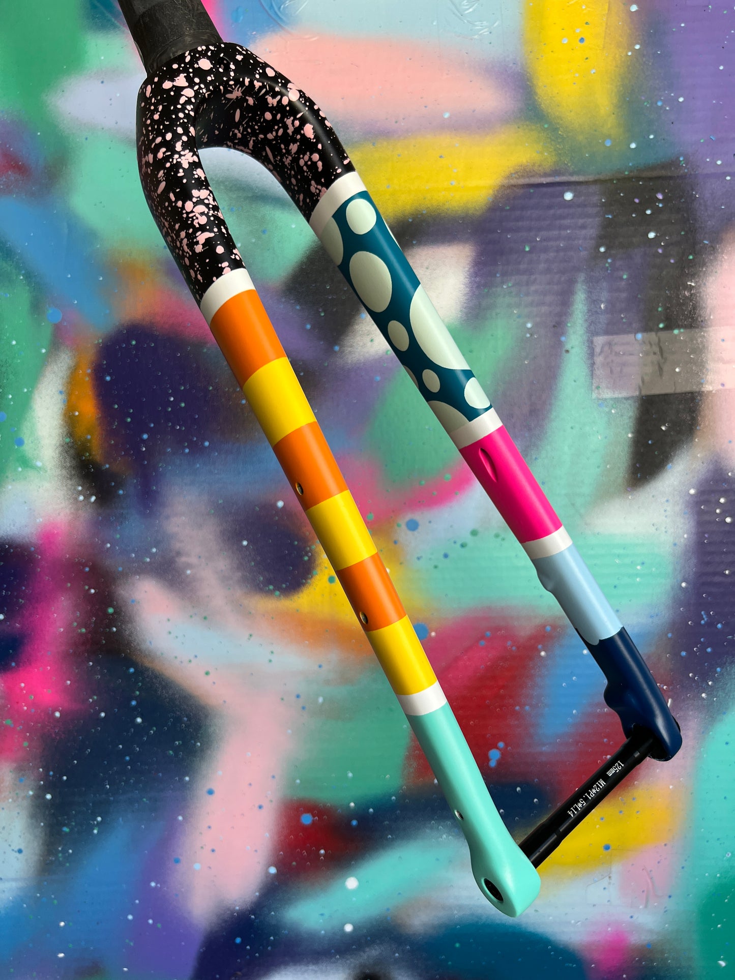 Custom Painted Carbon Gravel / Adventure Fork - Party Fork #01