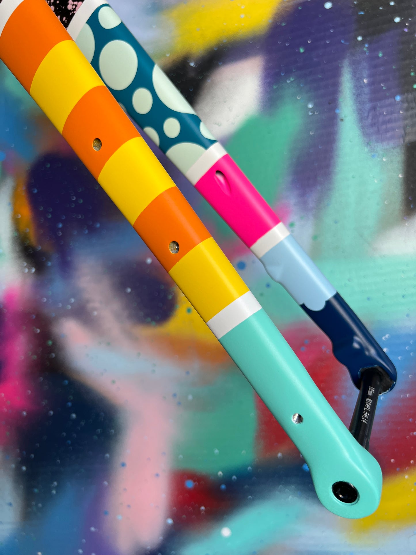 Custom Painted Carbon Gravel / Adventure Fork - Party Fork #01