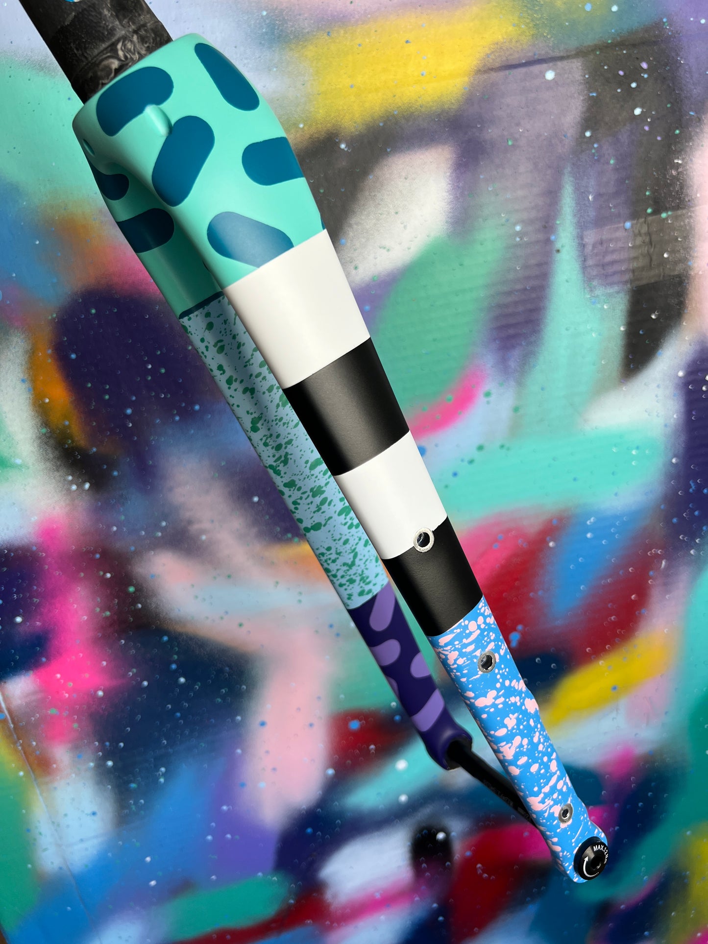 Custom Painted Carbon Gravel / Adventure Fork - Party Fork #12