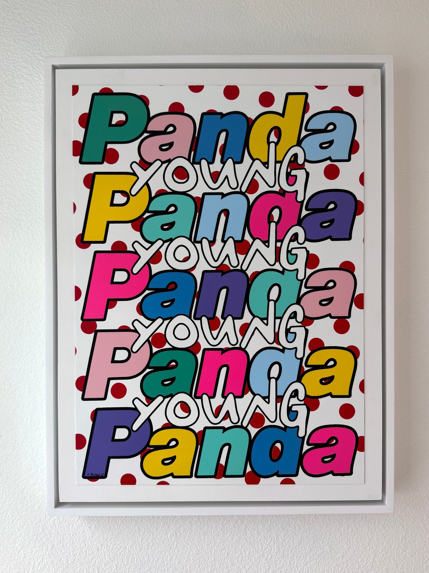 Panda Young - 18" X 24" painting by Curtis Bullock