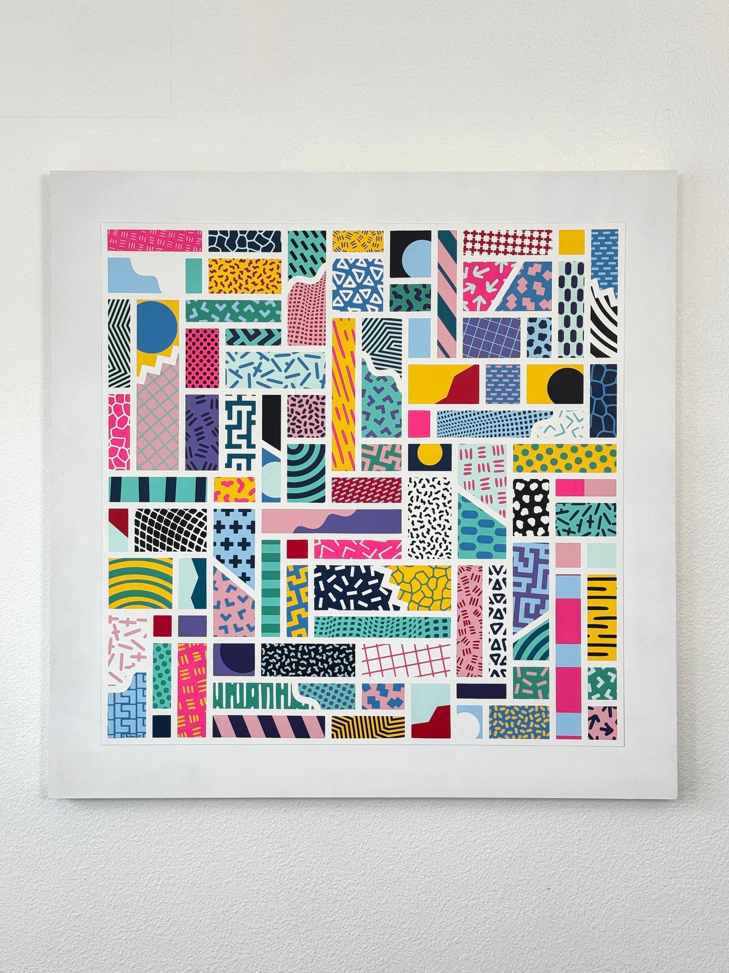 Color Door #2 Painting by Curtis Bullock - 36" X 36"